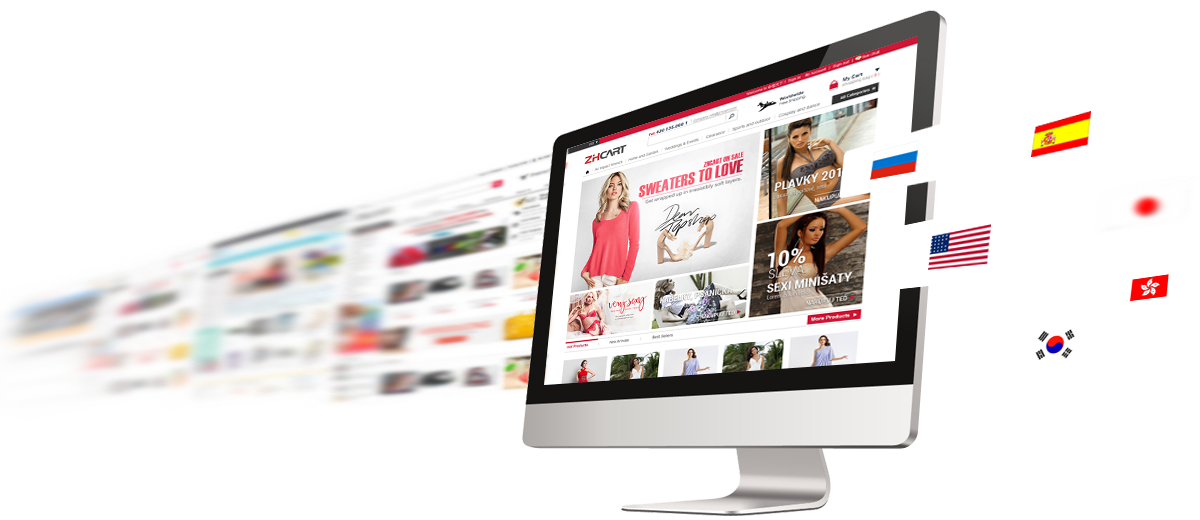 我们提供外贸网页制作